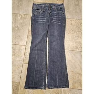 Y2K Vintage Low Rise Wide Leg Bootcut Blue Jeans Size 11 LL Cool J Jeans J302
